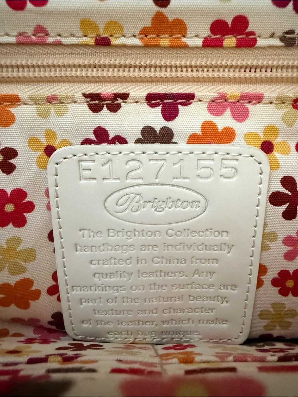 Brighton White Perforated Shoulder Bag/Clutch with Silver Chain